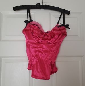 Victorias Secret lacy ruffled push up bustier